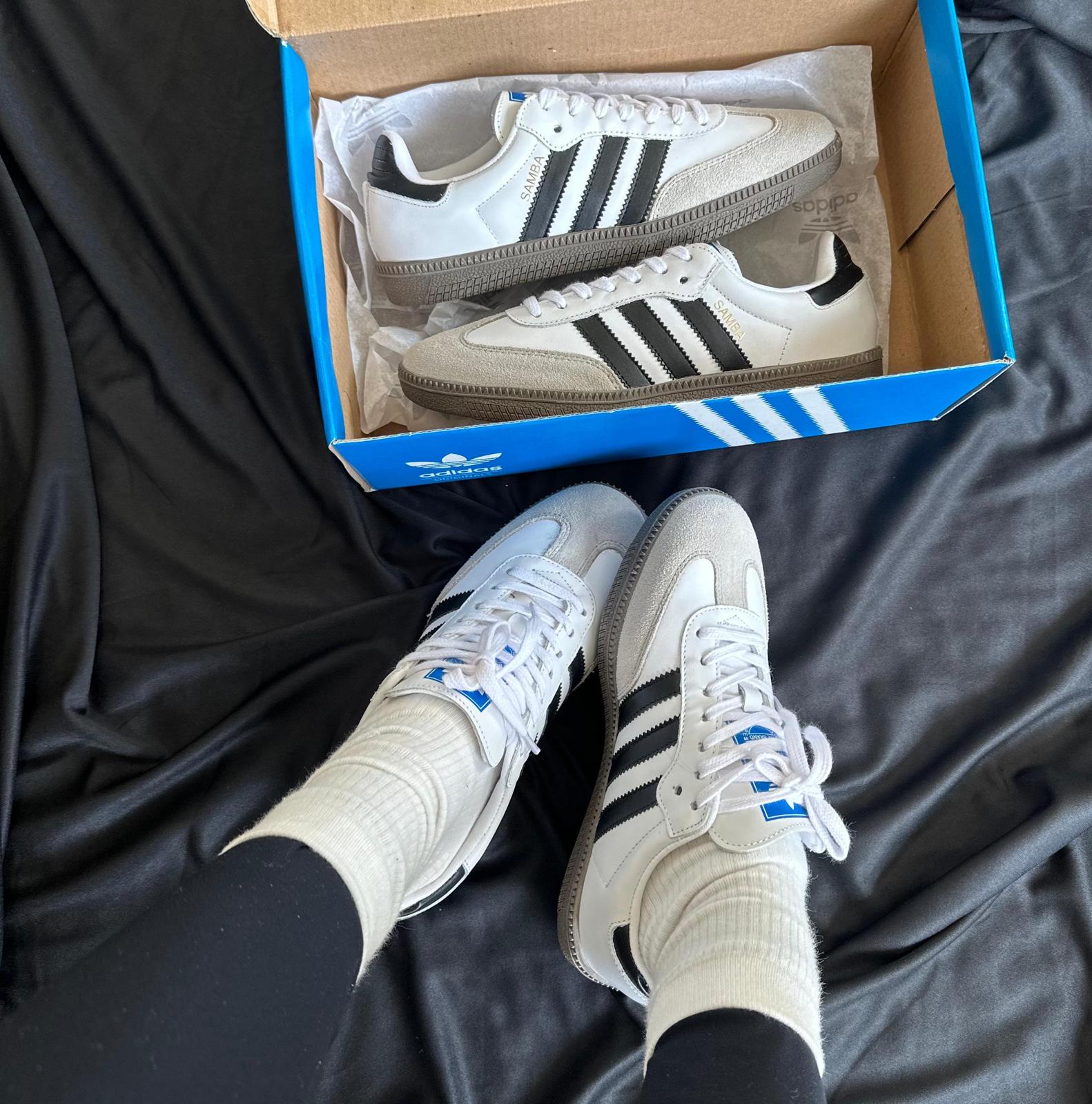 Adidas Samba Og White Black Couro