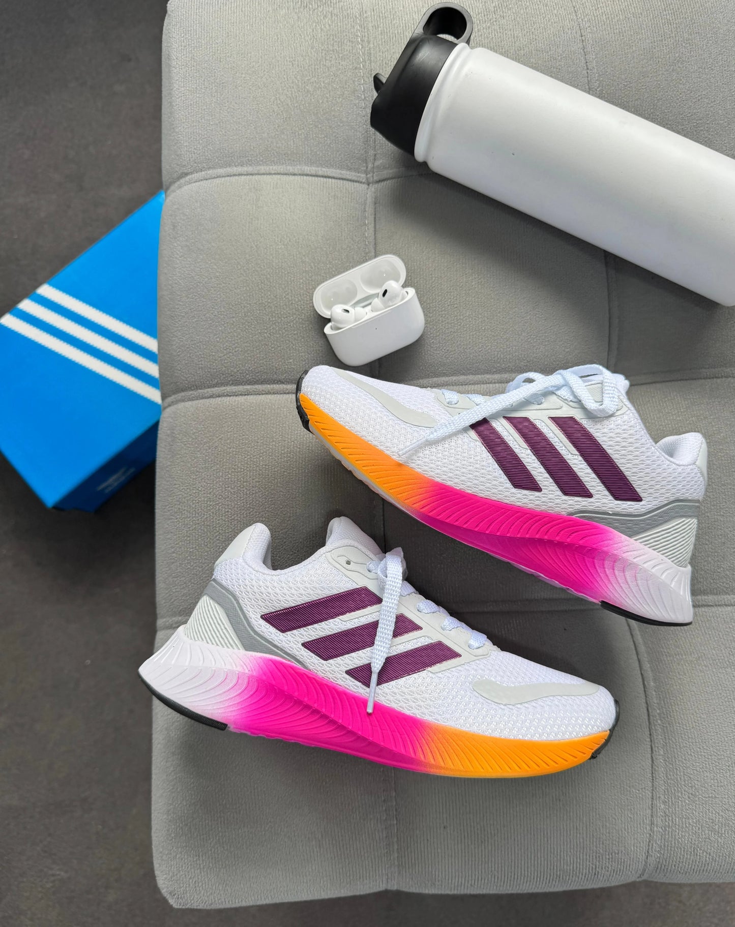 Tênis AD Run Falcon Branco/Uva