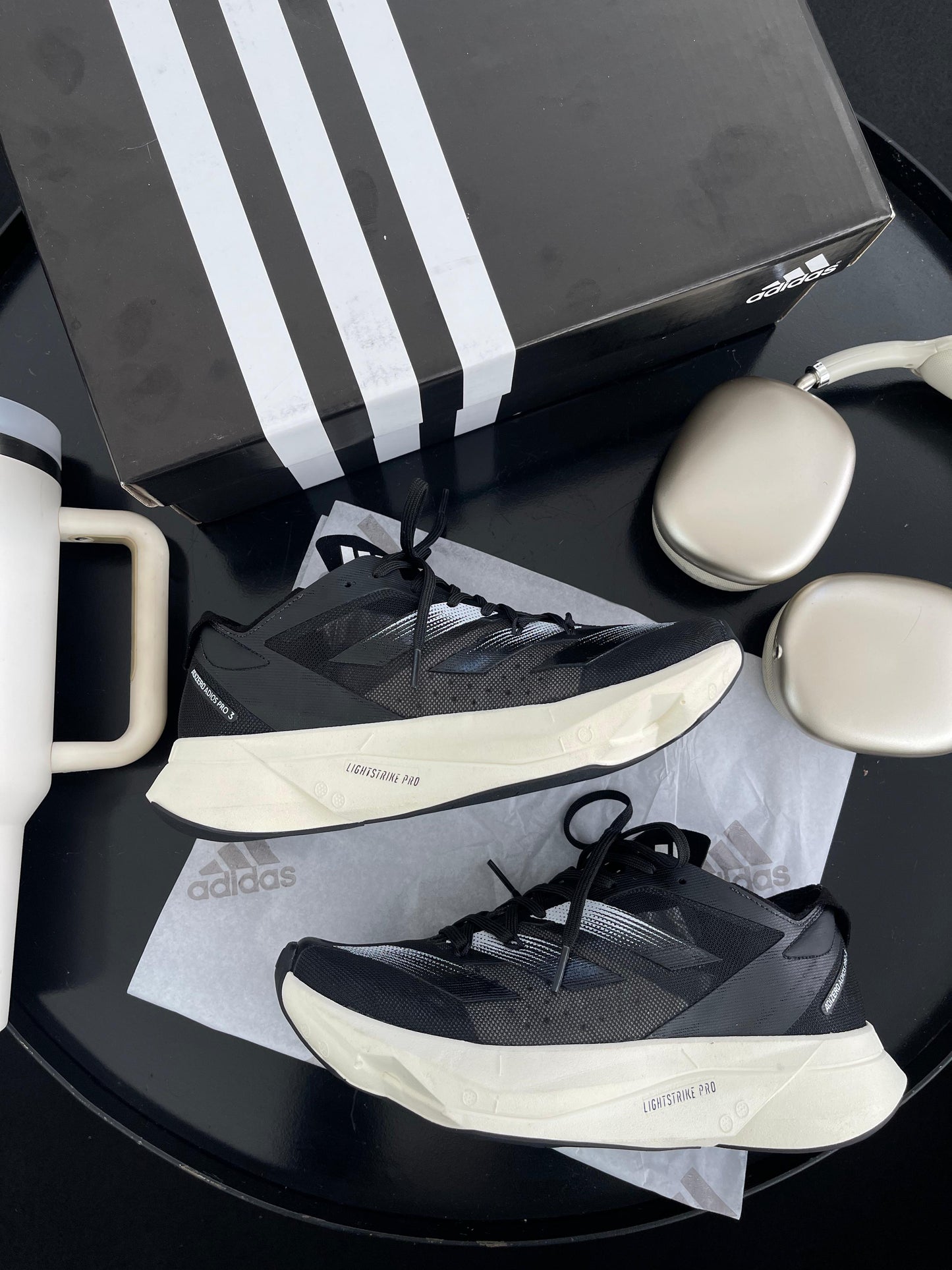 Adizero Adios Pro 3 Preto/Branco