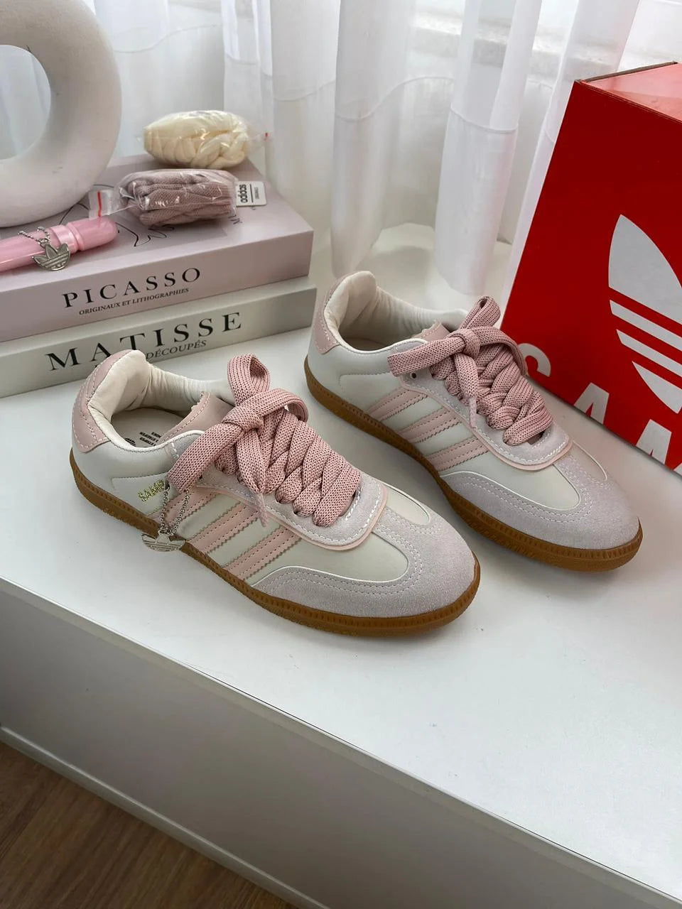 Tenis AD Samba OG Branco Rose