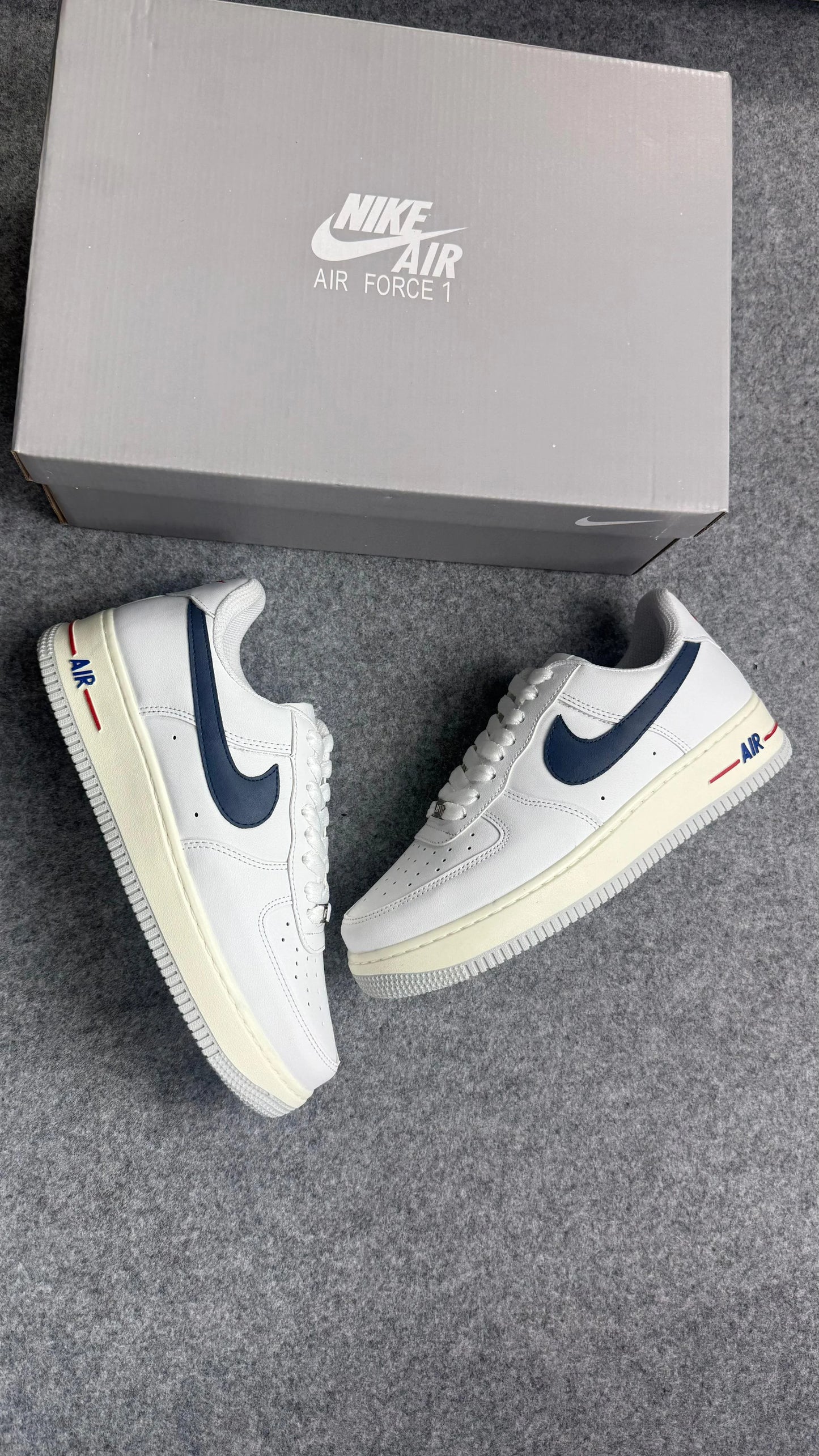 Tenis NK Air Luxo - Branco Marinho