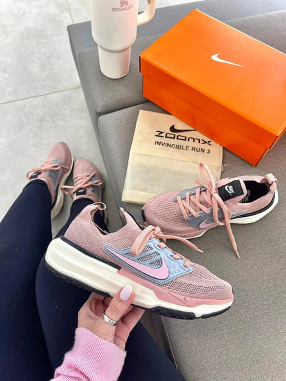 Tenis NK Air Zoom Knit Rose Cinza