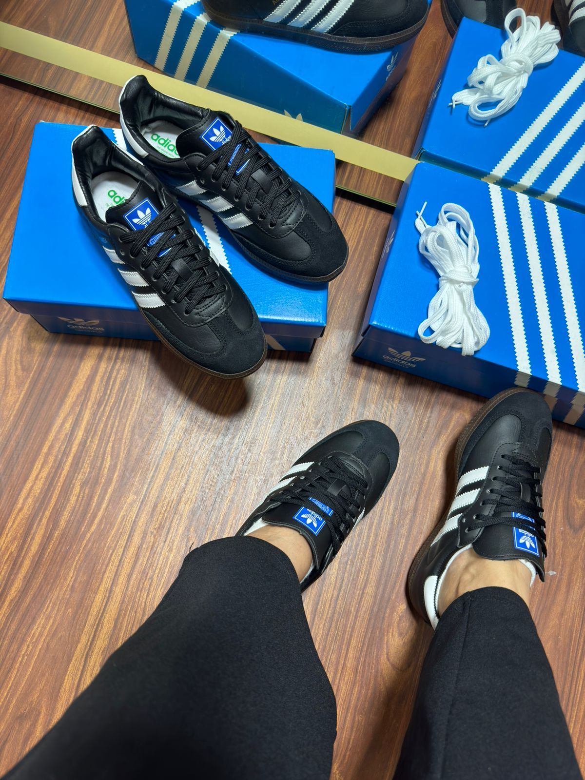 Tênis Samba Og Black White