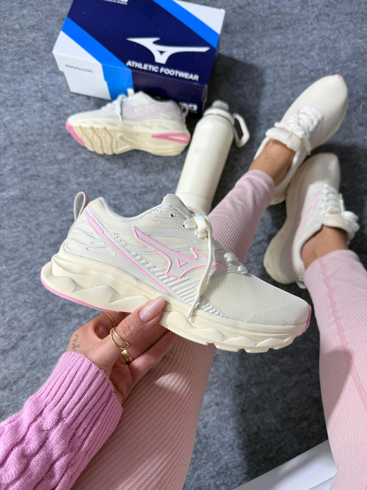 Mizuno Space 3 White/Rosa