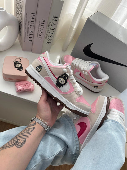 Tênis NK SB Dunk Low LABUBU Rosa