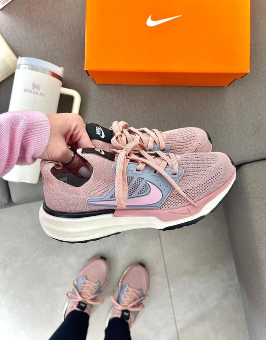 Tenis NK Air Zoom Knit Rose Cinza