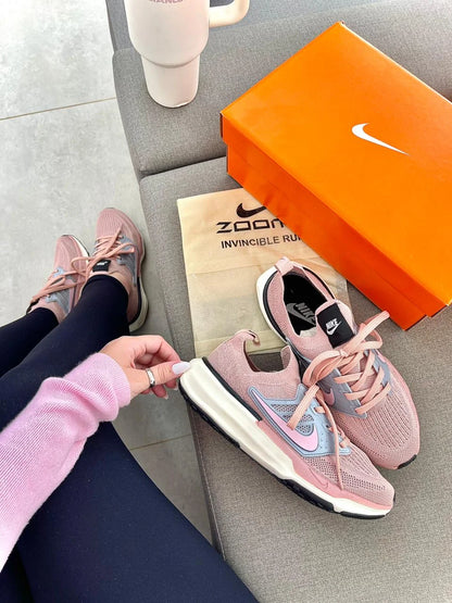 Tenis NK Air Zoom Knit Rose Cinza