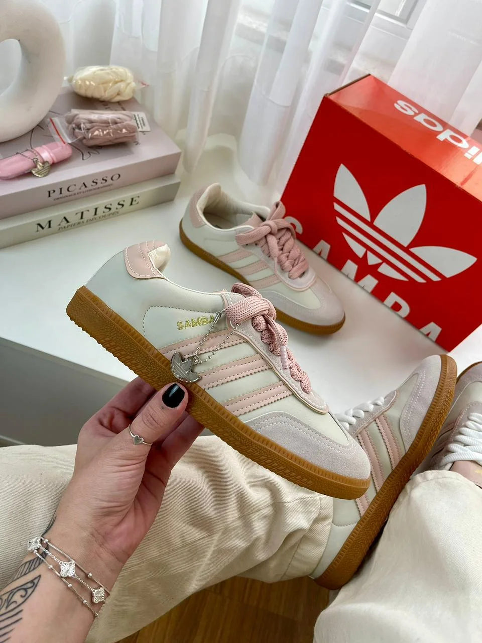 Tenis AD Samba OG Branco Rose