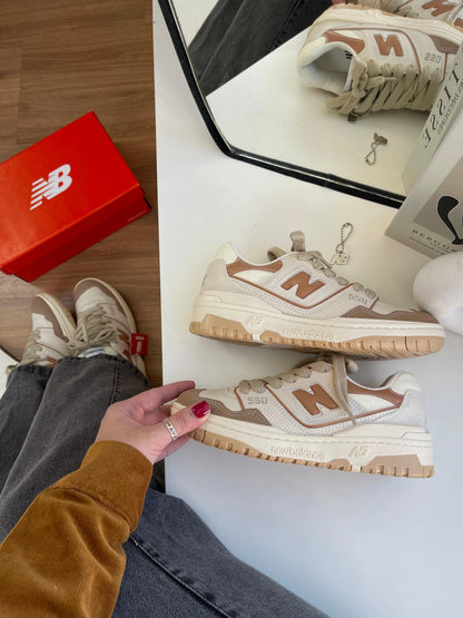 Tenis NB 550 Branco Rose