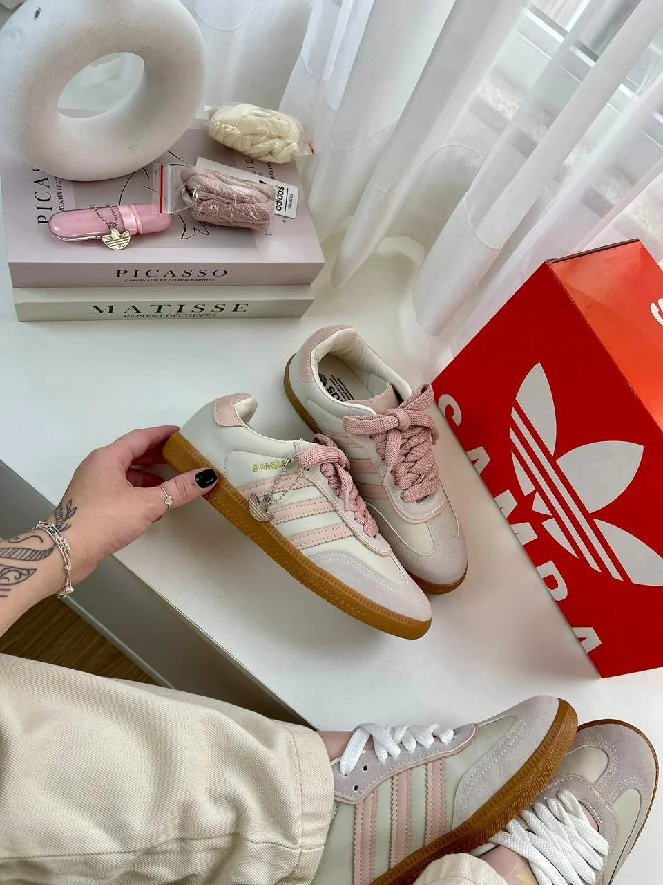 Tenis AD Samba OG Branco Rose