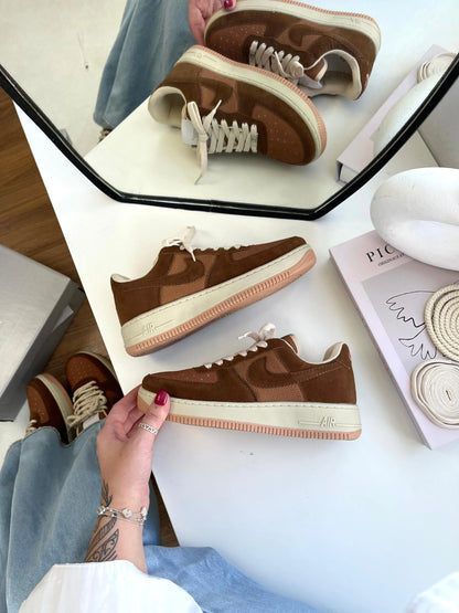 Tenis NK Air force 1 Marrom