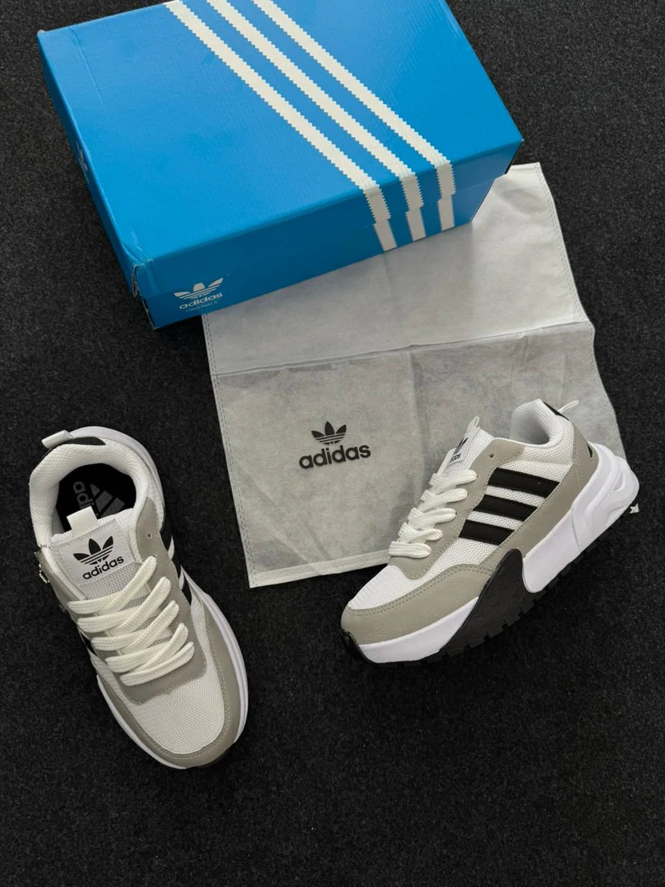 Tênis AD1 Branco/Cinza Preto