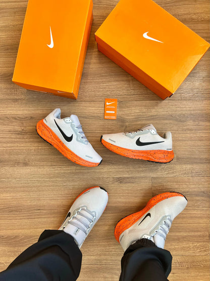 Tenis Air Zoom Cinza Laranja