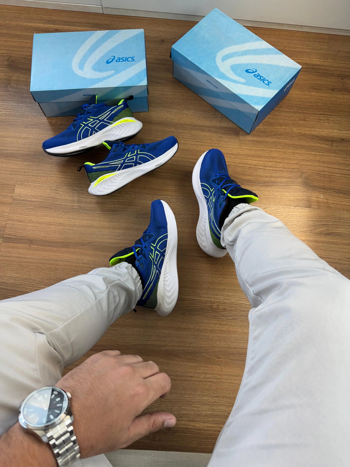 ASICS Pure Gel Marinho/Limao