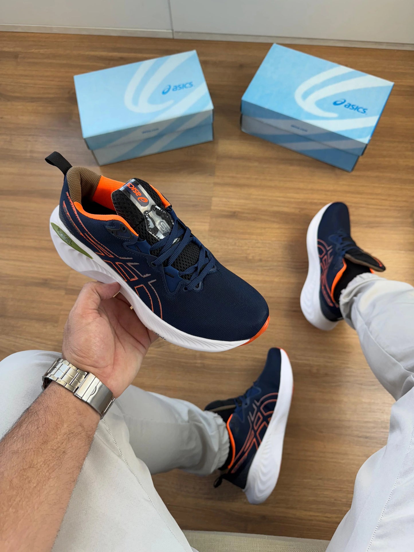 ASICS Pure Gel Marinho/Laranja
