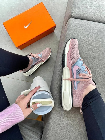 Tenis NK Air Zoom Knit Rose Cinza