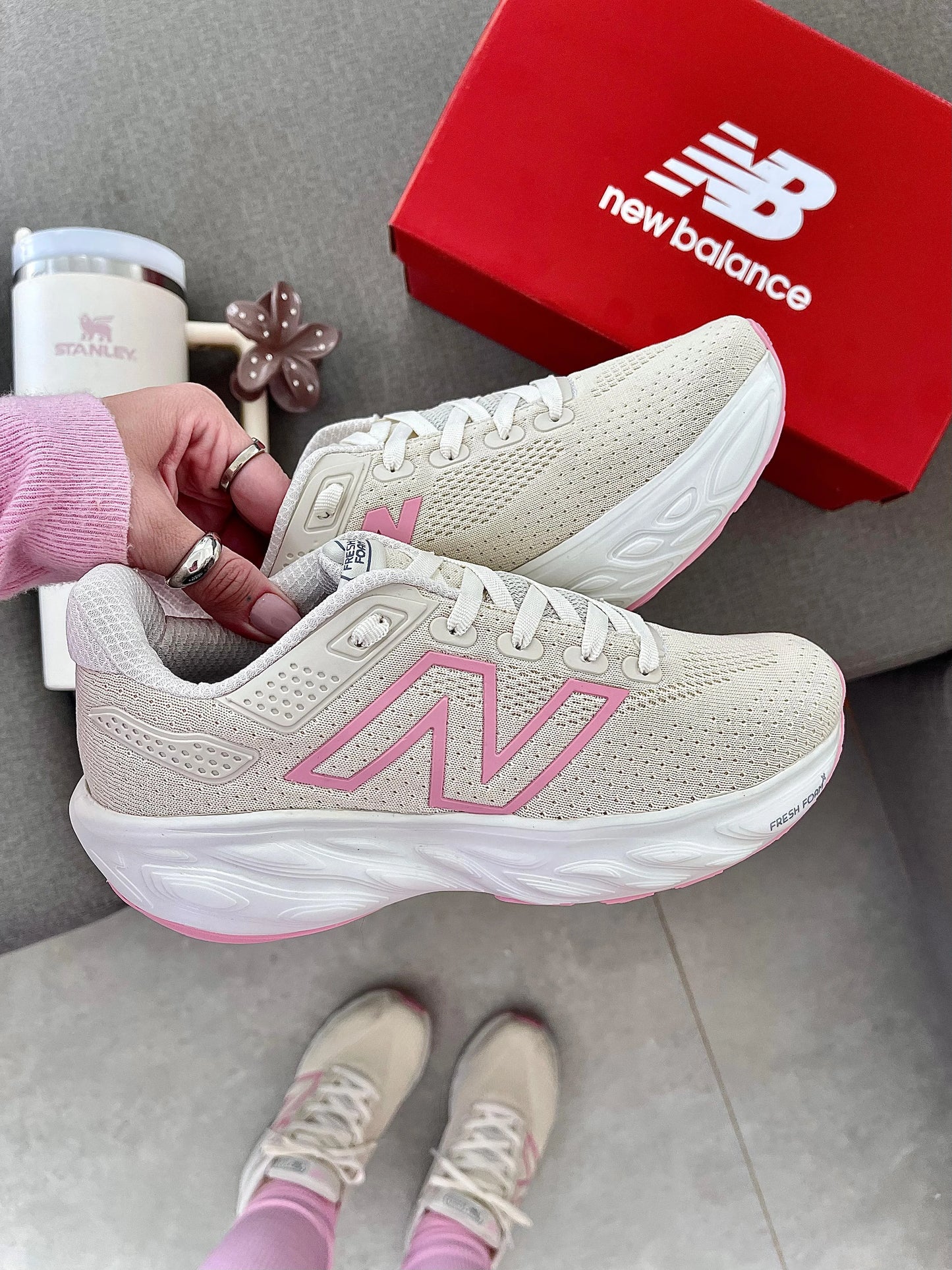 Tênis NW Fresh Foam 1080 Rosa