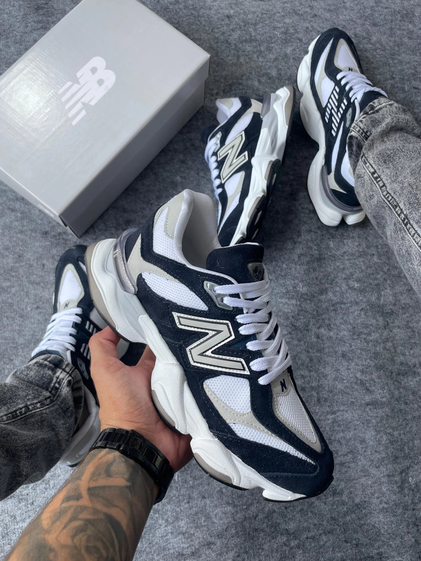 Tenis NB 9060 Marinho Braco