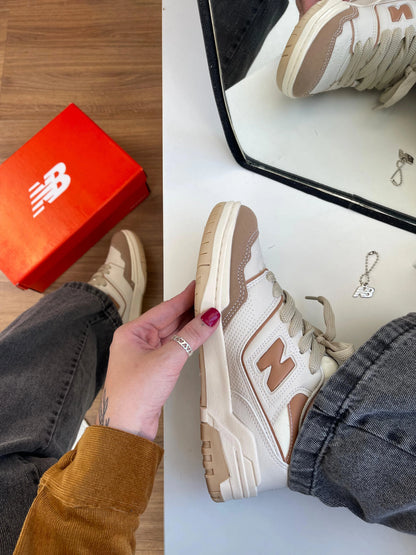 Tenis NB 550 Branco Rose