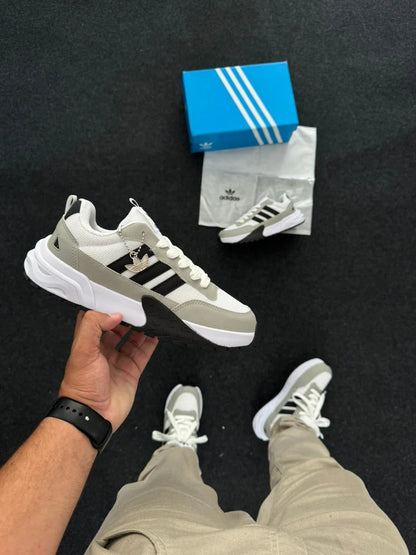 Tênis AD1 Branco/Cinza Preto