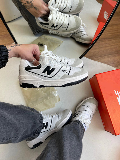 Tenis NB 550 Branco Preto