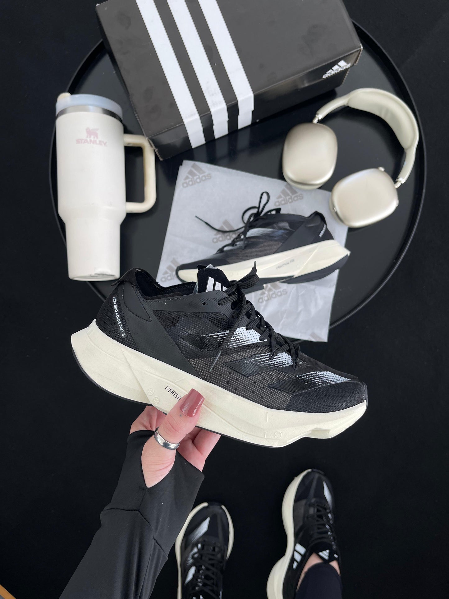 Adizero Adios Pro 3 Preto/Branco