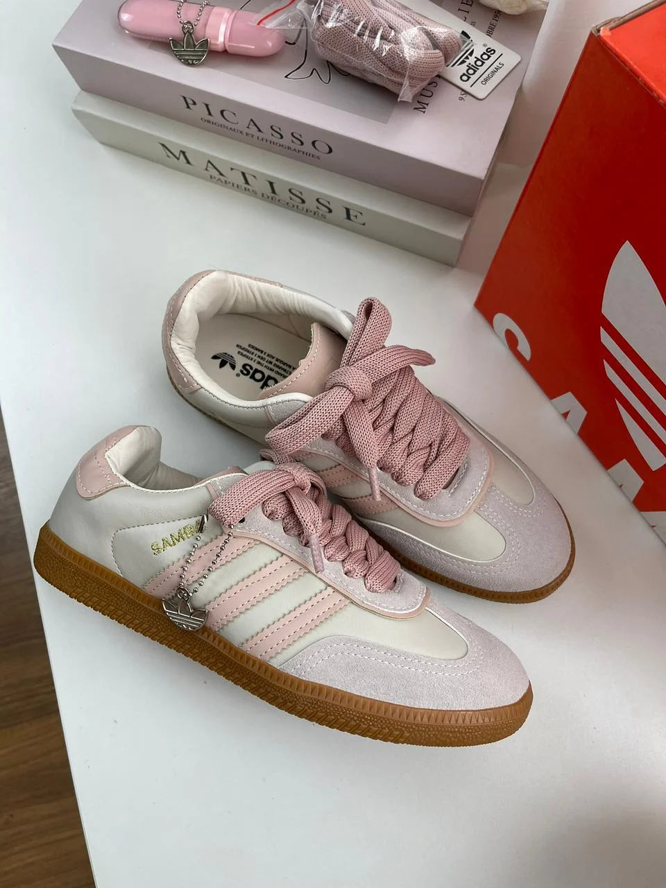Tenis AD Samba OG Branco Rose