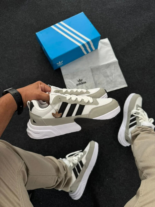 Tênis AD1 Branco/Cinza Preto