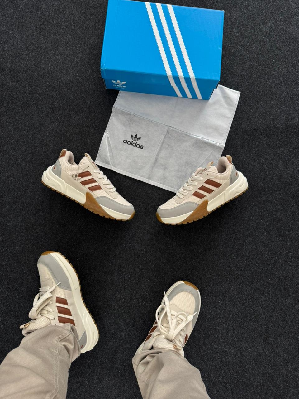 Tênis AD1 Bege/Cinza