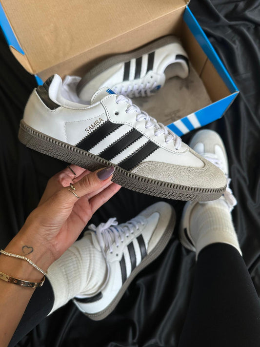 Adidas Samba Og White Black Couro