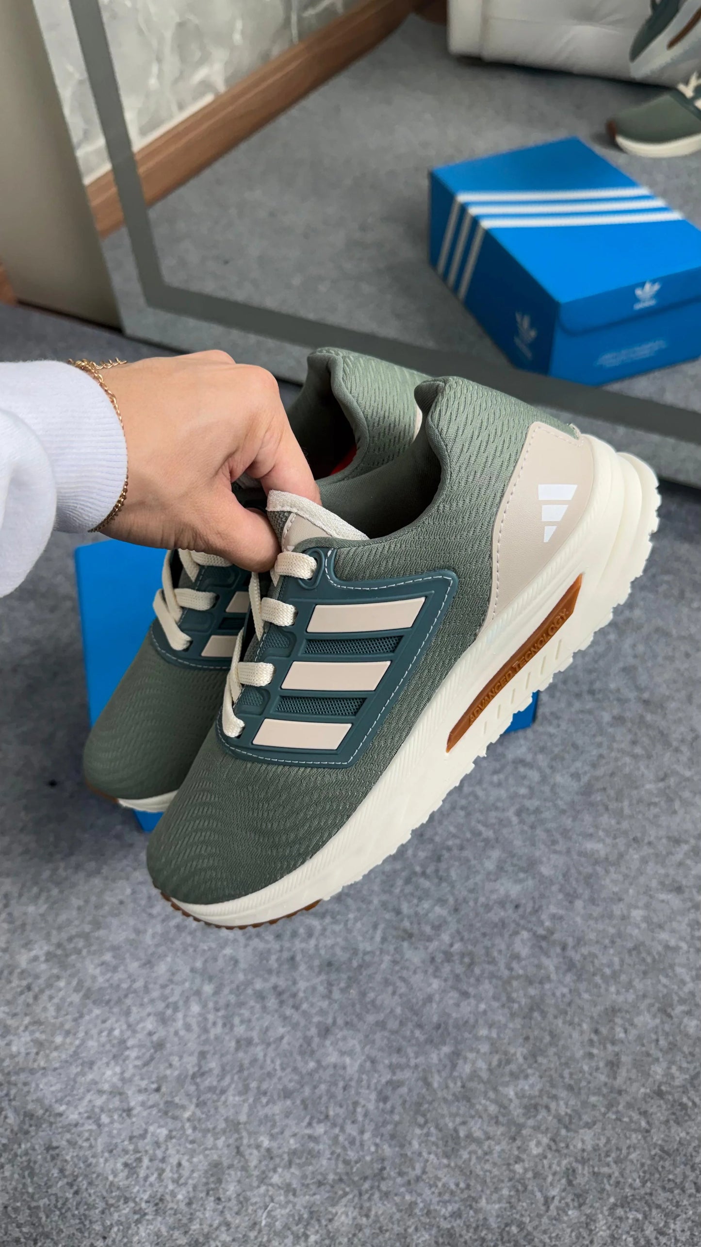 Tenis AD A-Boost Advanced - Verde off