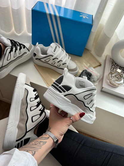 Tenis AD Oziris - Branco Preto Niquel