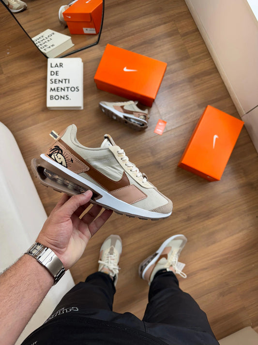 Tenis NK Air Max - Bege Marrom
