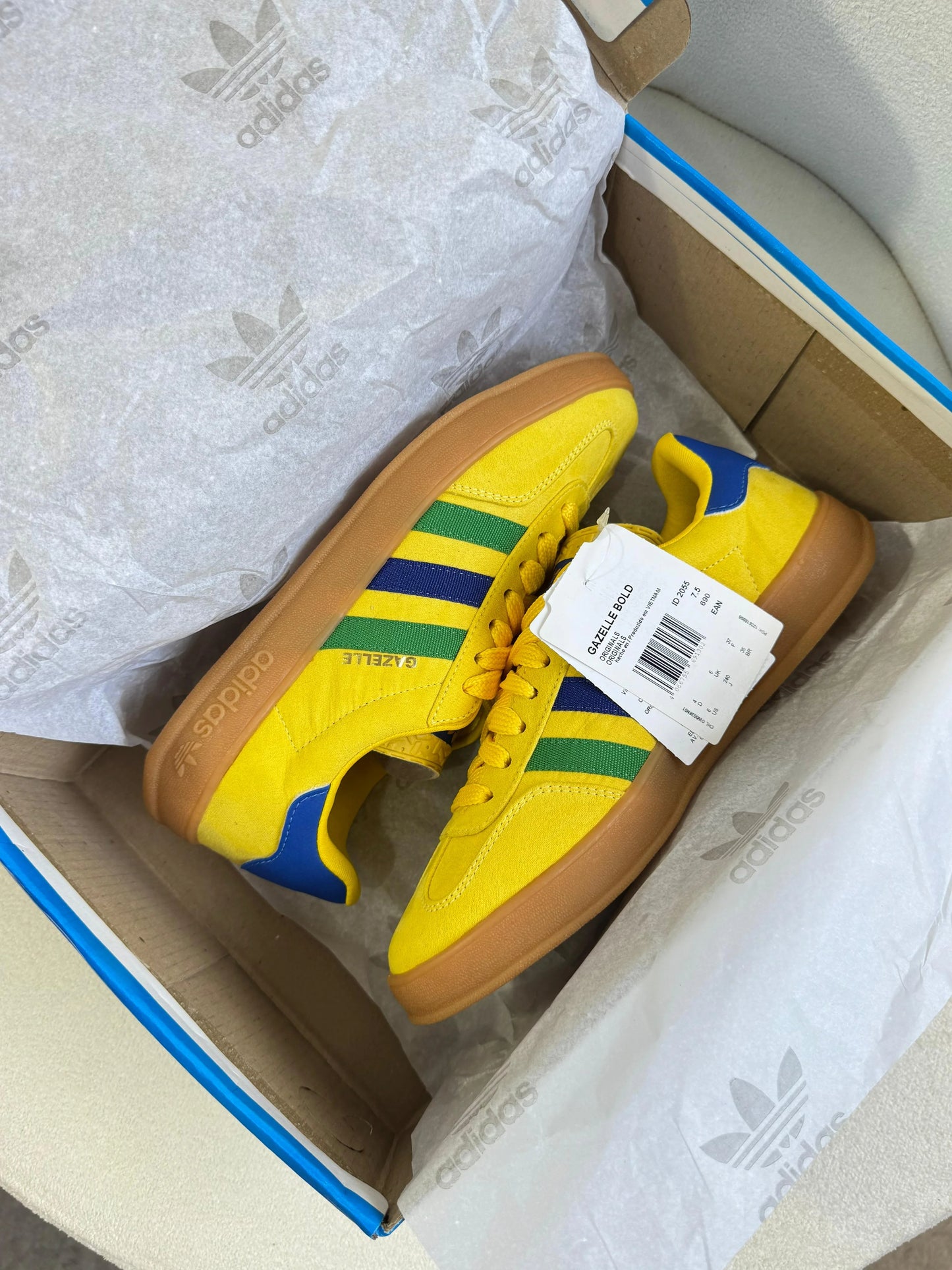 Tenis Gazelle Prime - Amarelo