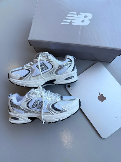 Tenis New 530 Retro - Branco Chumbo