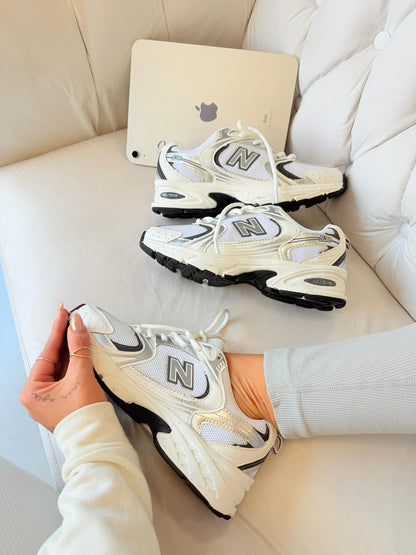Tenis New 530 Retro - Branco Chumbo