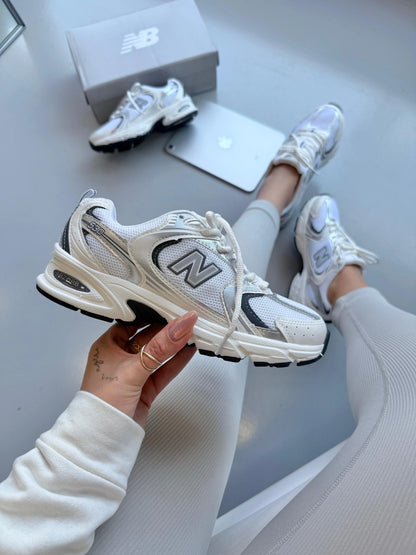 Tenis New 530 Retro - Branco Chumbo
