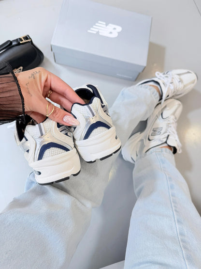 Tenis New 530 Retro - Branco Marinho