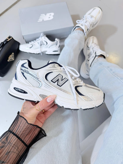 Tenis New 530 Retro - Branco Marinho