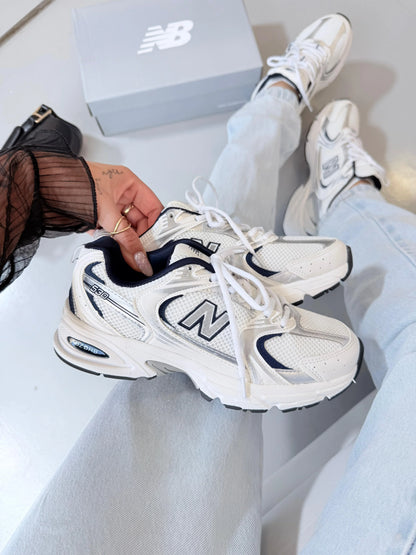 Tenis New 530 Retro - Branco Marinho