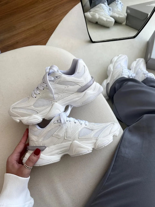 Tenis New 9060 Couro - Branco
