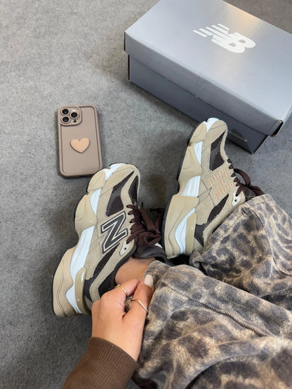 Tenis New 9060 Couro - Castor Chocolate