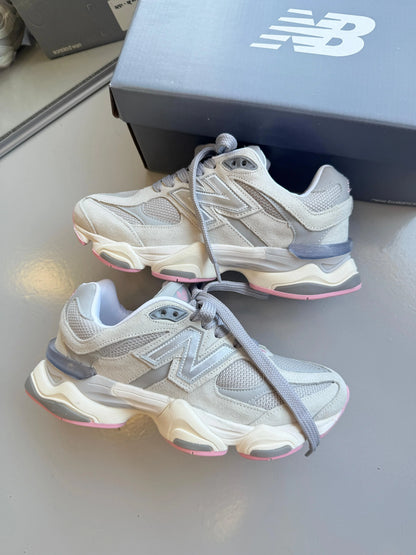 Tenis New 9060 Couro - Cinza Rosa