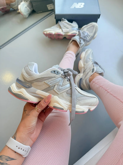 Tenis New 9060 Couro - Cinza Rosa