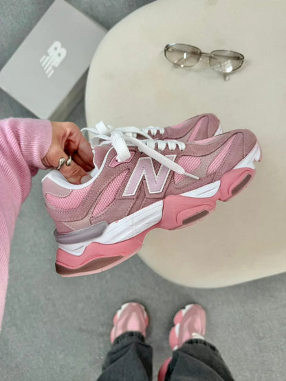 Tenis New 9060 Couro - Rosa BB