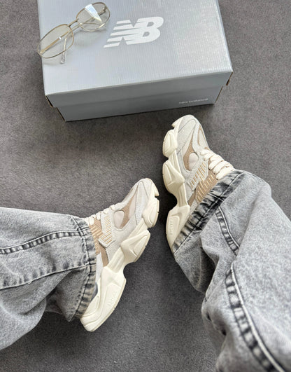 Tenis New 9060 Couro - Taupe