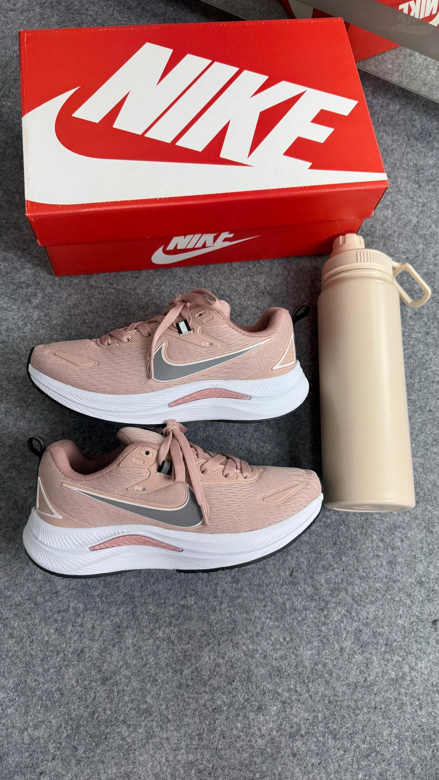 Tenis NK Runing Fit EST - Nude Branco