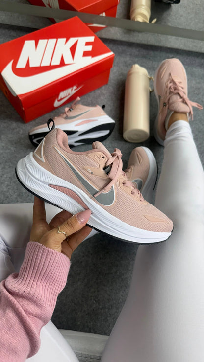 Tenis NK Runing Fit EST - Nude Branco
