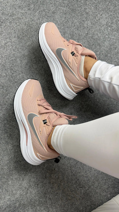Tenis NK Runing Fit EST - Nude Branco