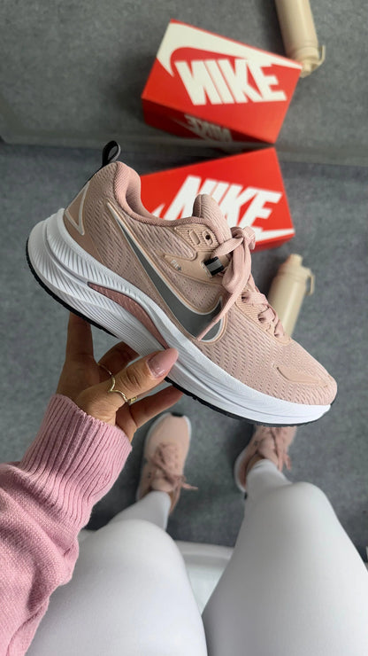 Tenis NK Runing Fit EST - Nude Branco